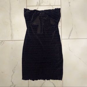 Black Peek a Boo Bodycon Dress
